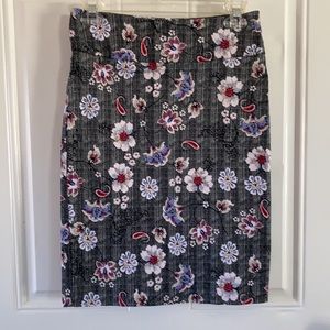 Margaret M Stretchy Christriana Pencil Slimming Skirt. 🌸 Floral 🌺 Tummy Tuck.